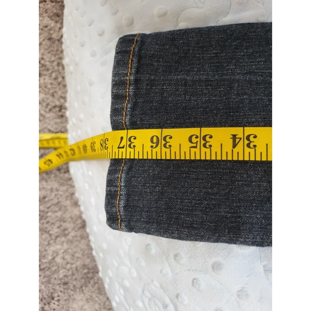 Underground Soul Girls Size 16 Dark Wash Embroidered Bootcut Jeans Whiskered Y2K